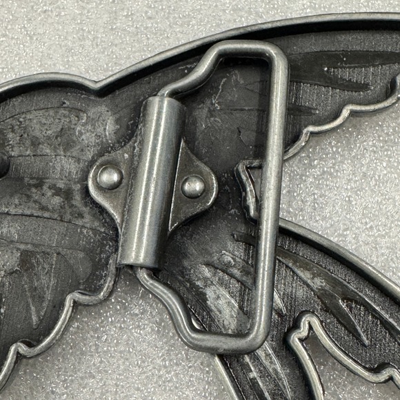 Black Bird Belt Buckle Swallow Flying Wings Metal Western Cowboy Biker - Picture 8 of 12